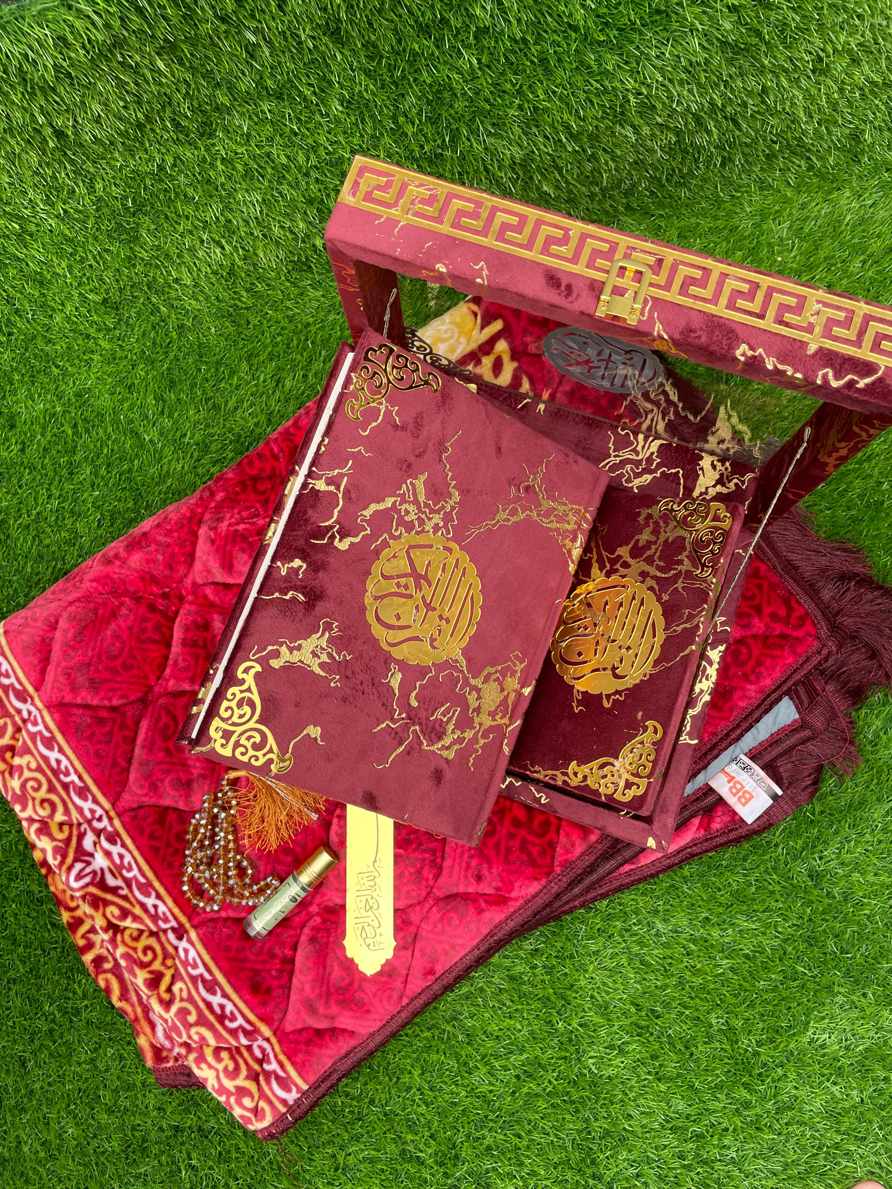 Premium Quran Gift Set with Acrylic Box - 11 Colors Available