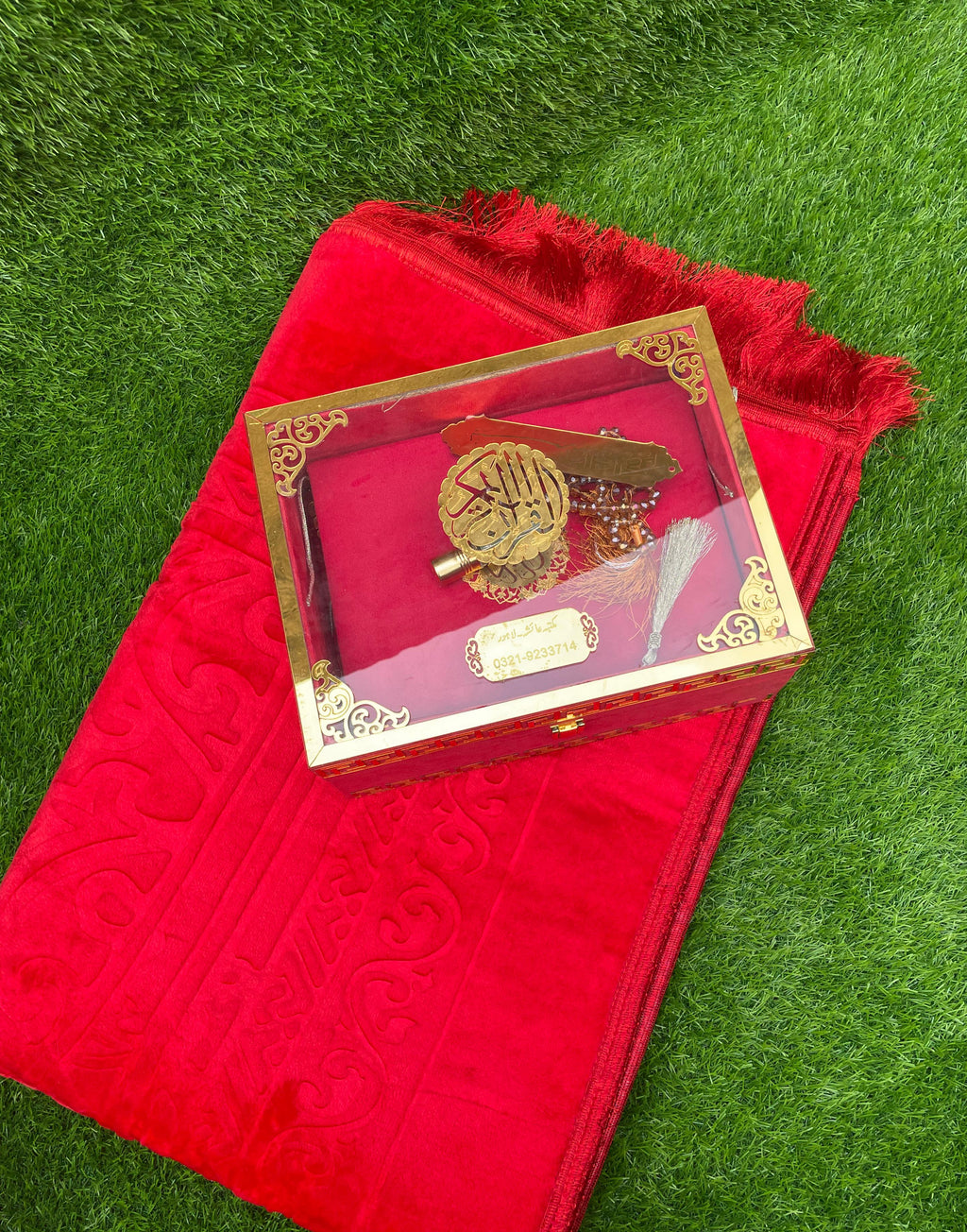 Premium Quran Gift Set with Acrylic Box - 11 Colors Available