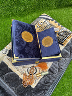 Velvet Quran Gift Set Attar & Prayer Mat - 11 Colors Options